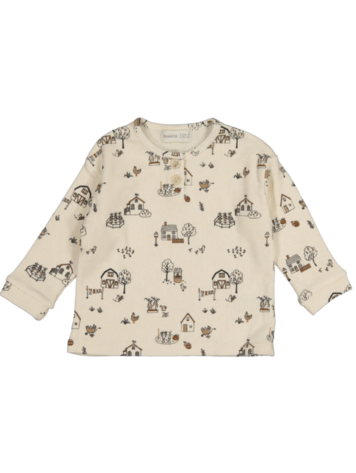 BEAN'S BARCELONA Rib Cotton T-Shirt Gardering