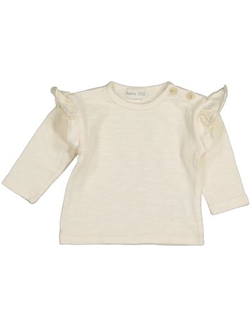 BEAN'S BARCELONA Frilly Slub Cotton T-Shirt