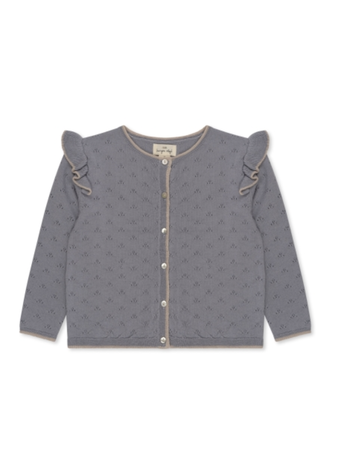 KONGES SLOJD Valkan Pointelle Knit Cardigan