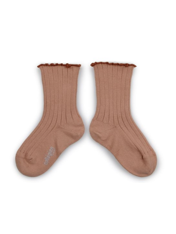 COLLEGIEN Delphine Trim Ribbed Baby Socks