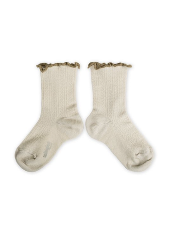 Ambre Pointelle Wool Baby Socks