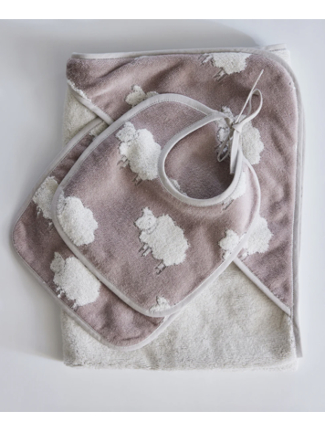 Sweet Sheep Jacquard Bath Set