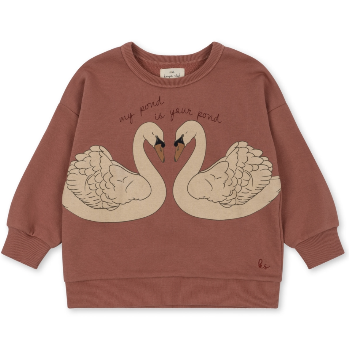 KONGES SLOJD Lou Swan Sweat Shirt - The Spotted Goose