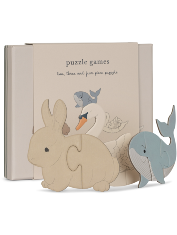 KONGES SLOJD Cardboard 3 Step Puzzle