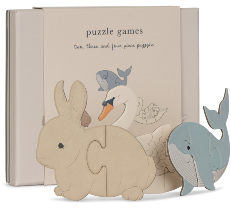 KONGES SLOJD Cardboard 3 Step Puzzle