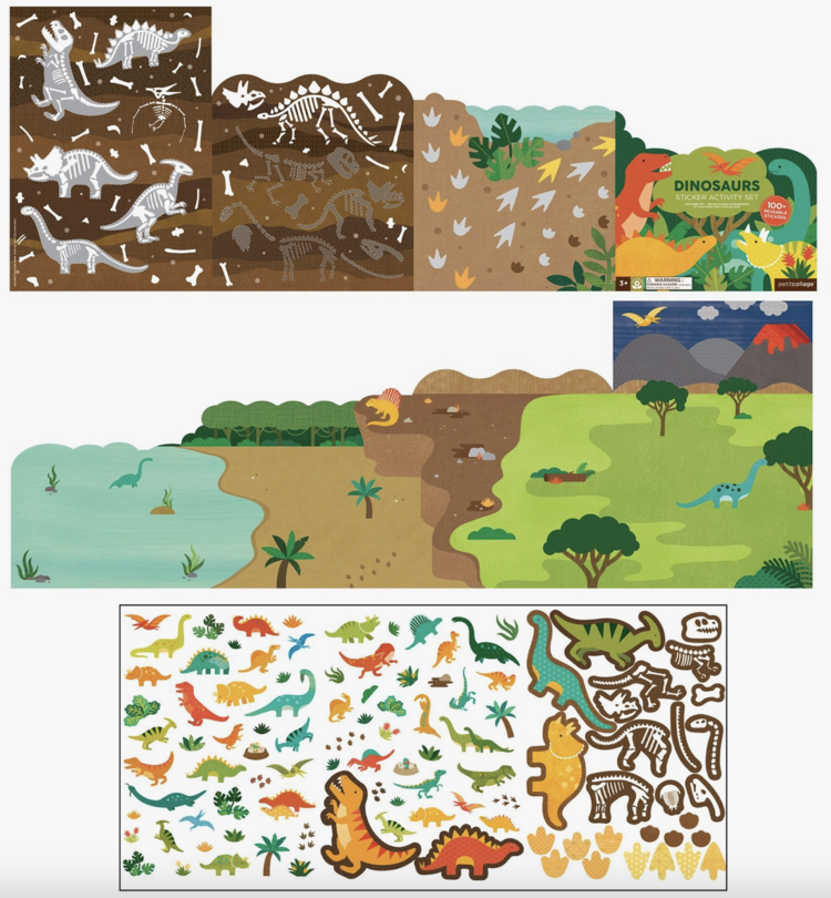 PETIT COLLAGE Dinosaurs Sticker Activity Set