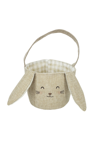 MON AMI Bunny Easter Basket - Taupe