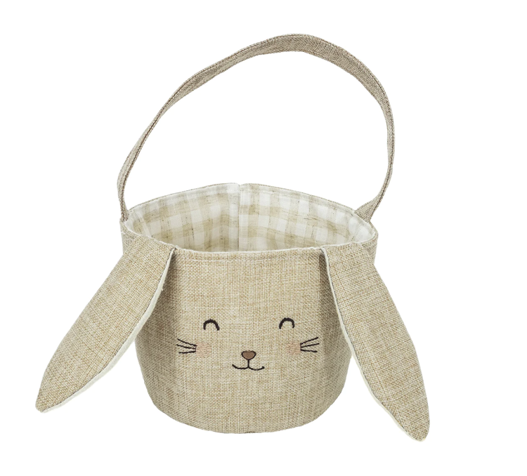 MON AMI Bunny Easter Basket - Taupe