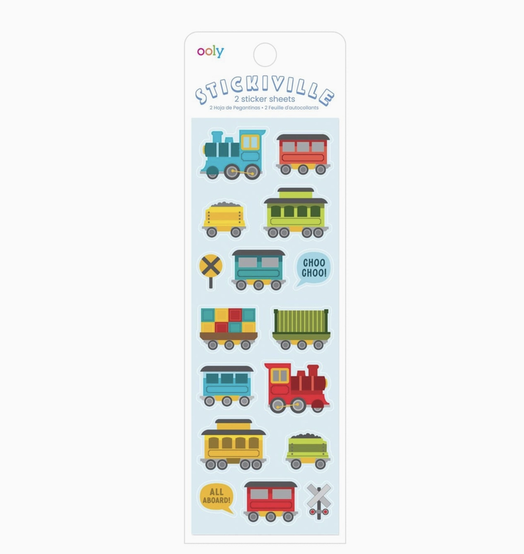 OOLY Stickiville Stickers - All Aboard!