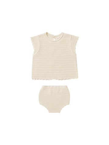 RYLEE AND CRU Scallop Knit Baby Set