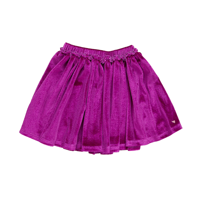 PINK CHICKEN Girls Velour Gianna Skirt