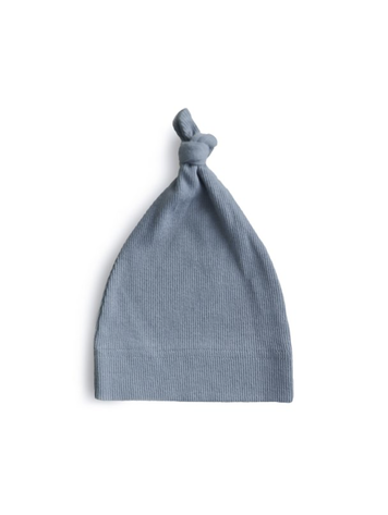 MUSHIE Ribbed Baby Beanie - Tradewinds