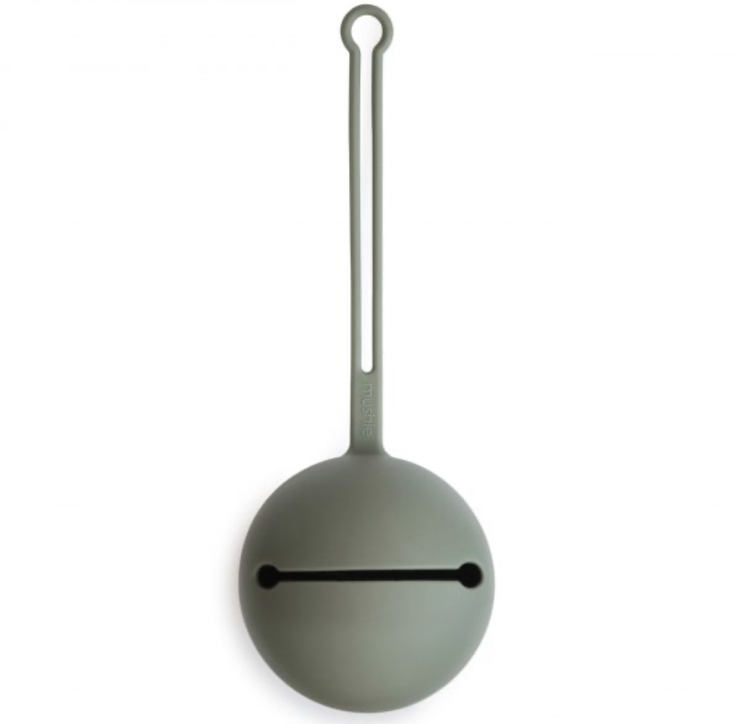 MUSHIE Pacifier Holder Case - Dried Thyme