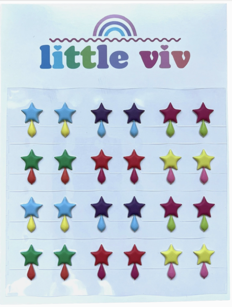 Star Drop Stick-on Earring