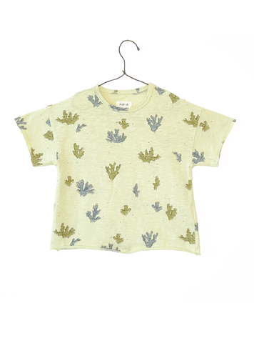 PLAY UP Coral Printed T-Shirt