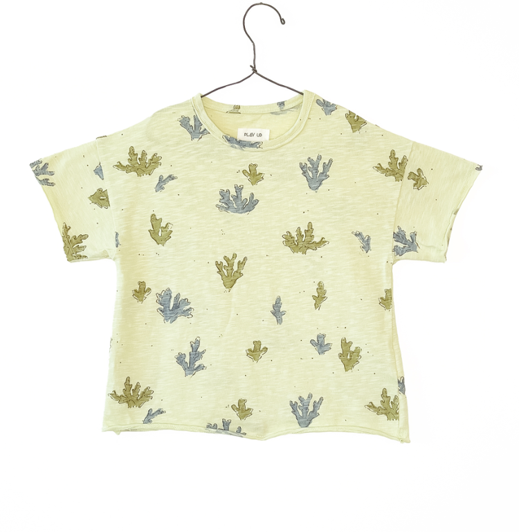 PLAY UP Coral Printed T-Shirt