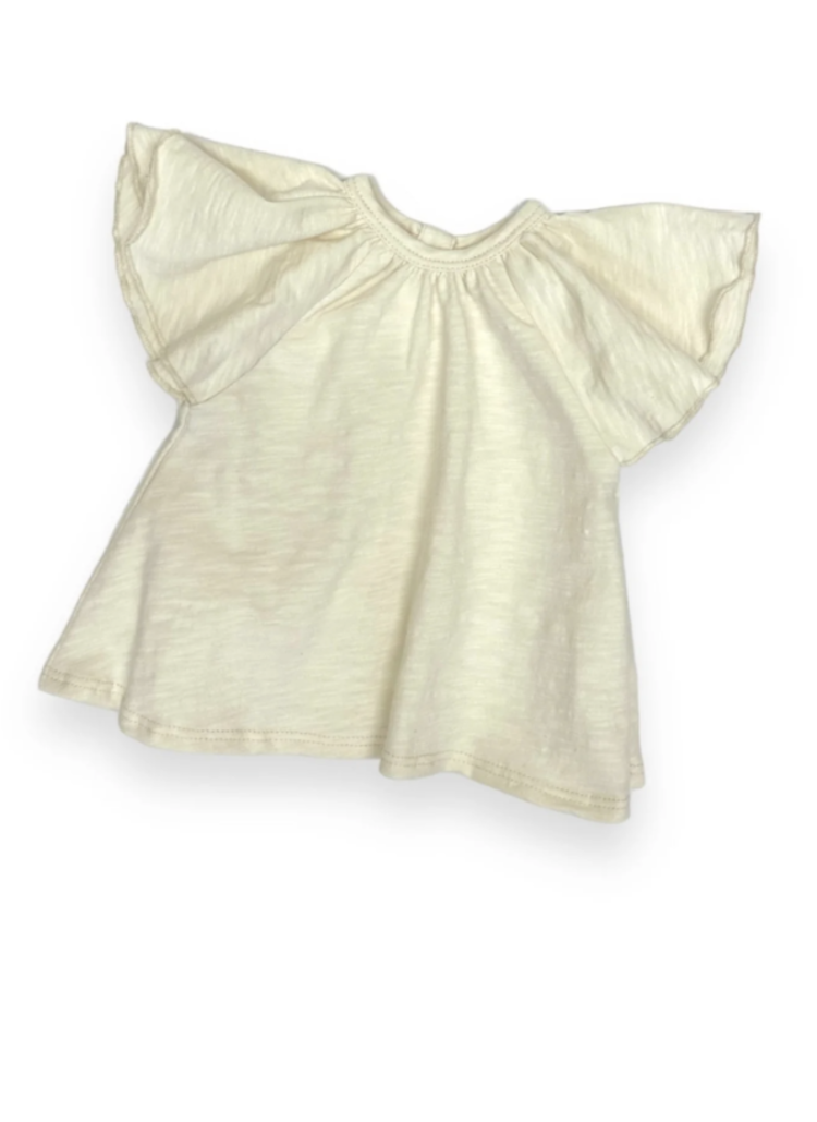 TANE ORGANICS Flame Cap Sleeved Top