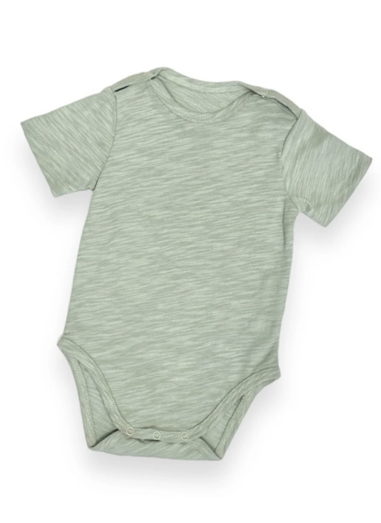 TANE ORGANICS Flame Bateau Neck Onesie