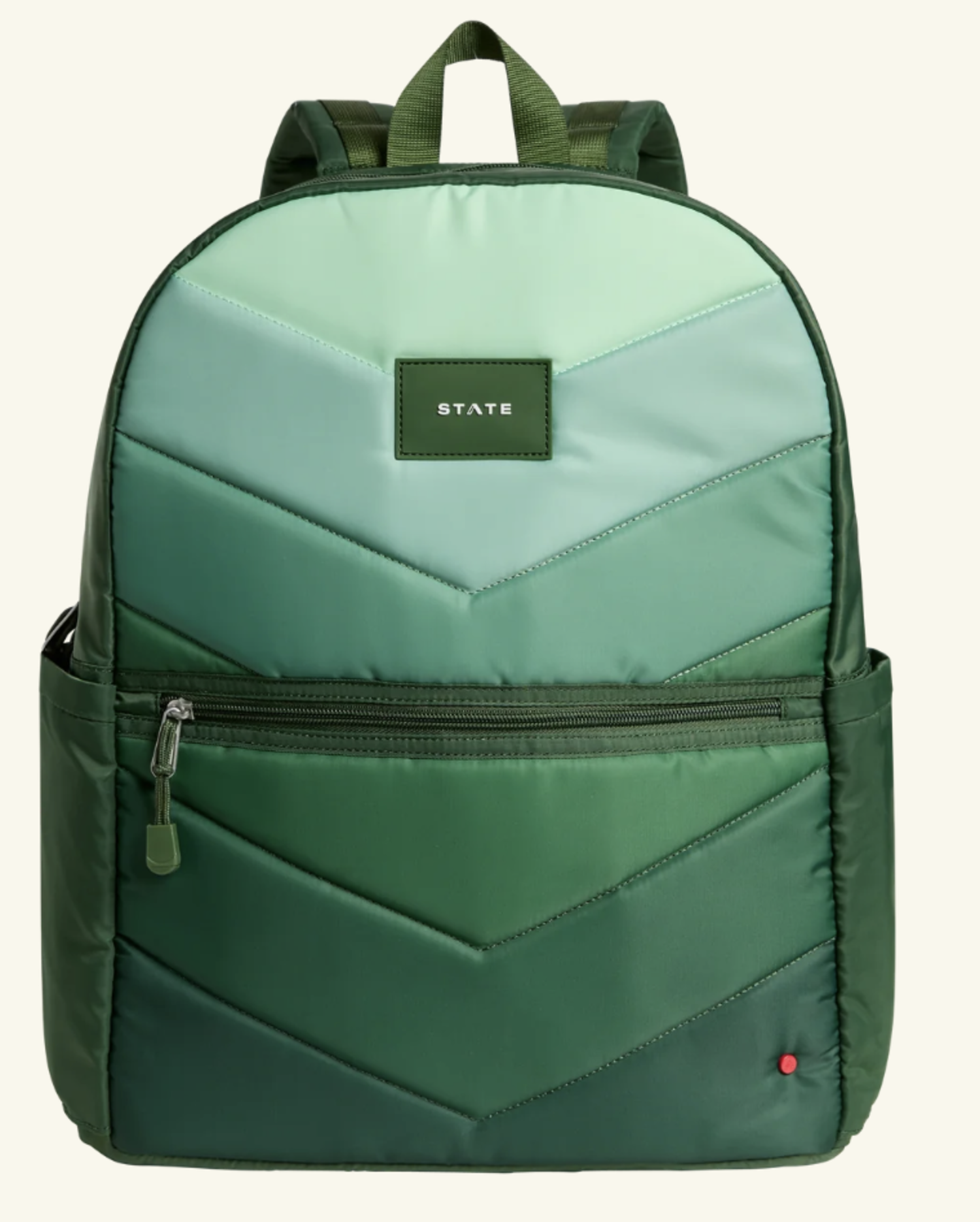 STATE BAGS Kane Large Backpack Olive Chevron