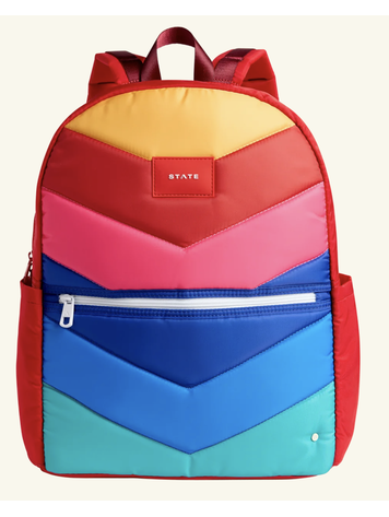 STATE BAGS Kane Large Backpack - Rainbow Chevron