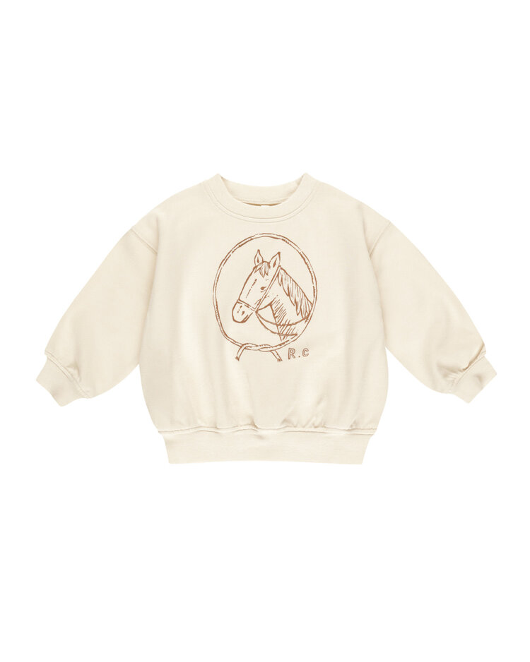 RYLEE AND CRU Horse Relaxed Baby Sweatshirt