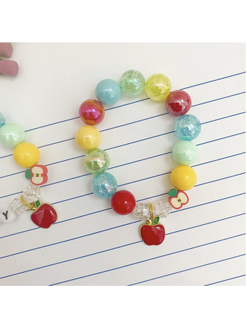 The Rainbow Mermaid Back to School Apple Charm Bracelet
