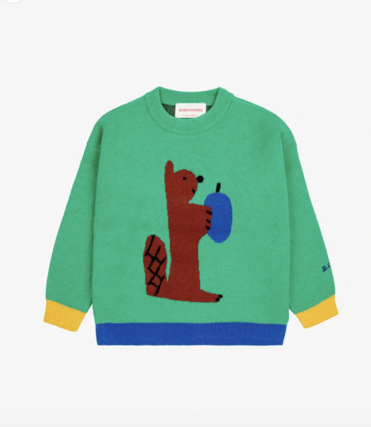 BOBO CHOSES Baby Hungry Squirrel Jumper