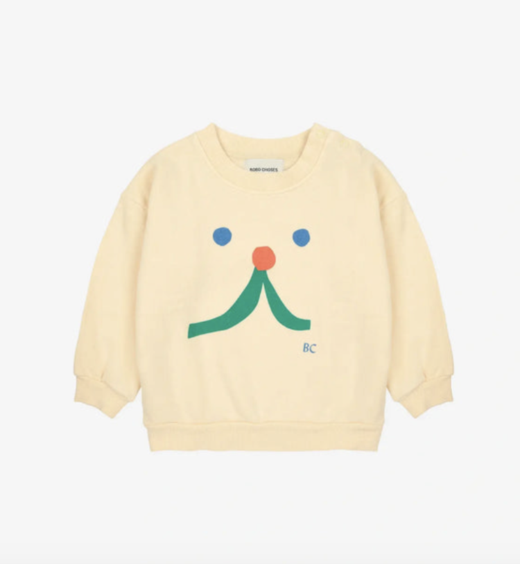 BOBO CHOSES Baby Funny Face Sweatshirt