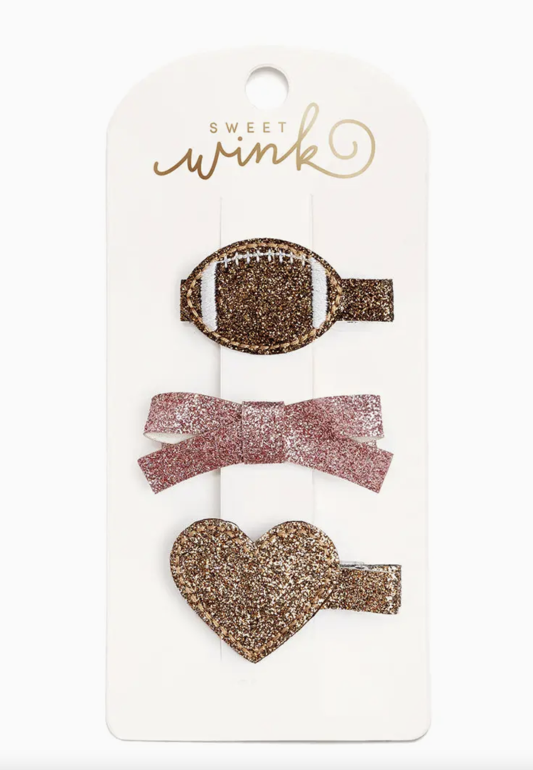 SWEET WINK Football Love Clip Set