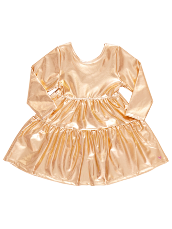 PINK CHICKEN Lame Polly Dress