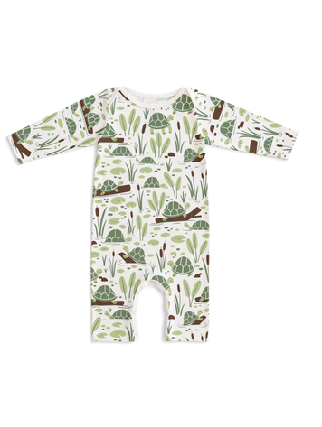 WINTER WATER FACTORY Long Sleeve Turtles Romper