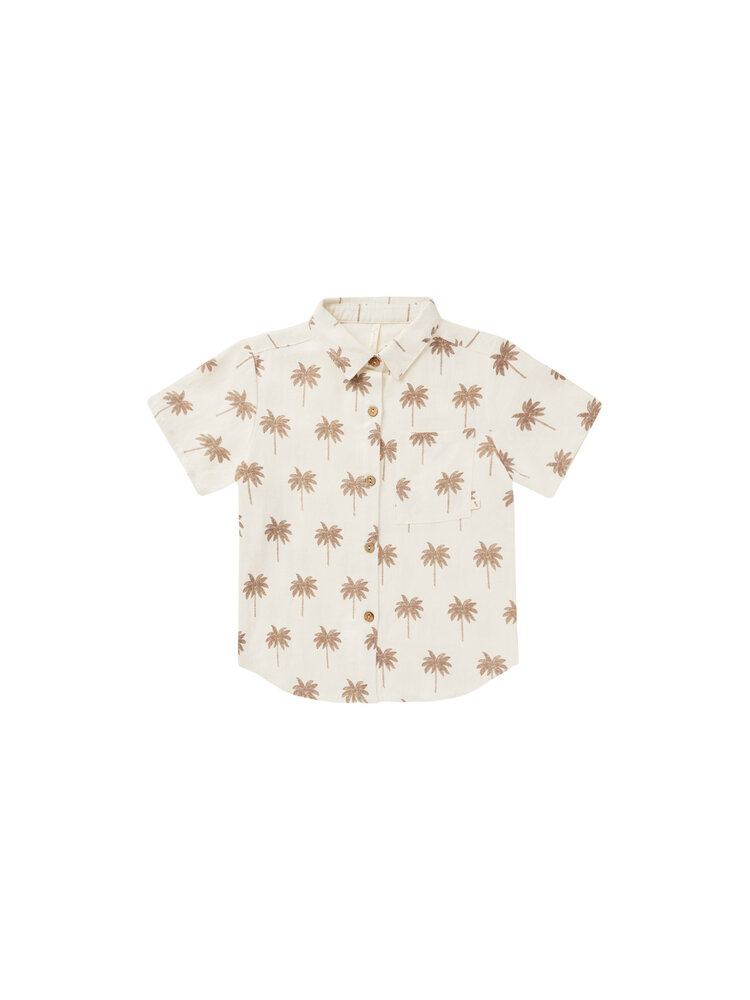 RYLEE AND CRU Collared Short Sleeve Shirt