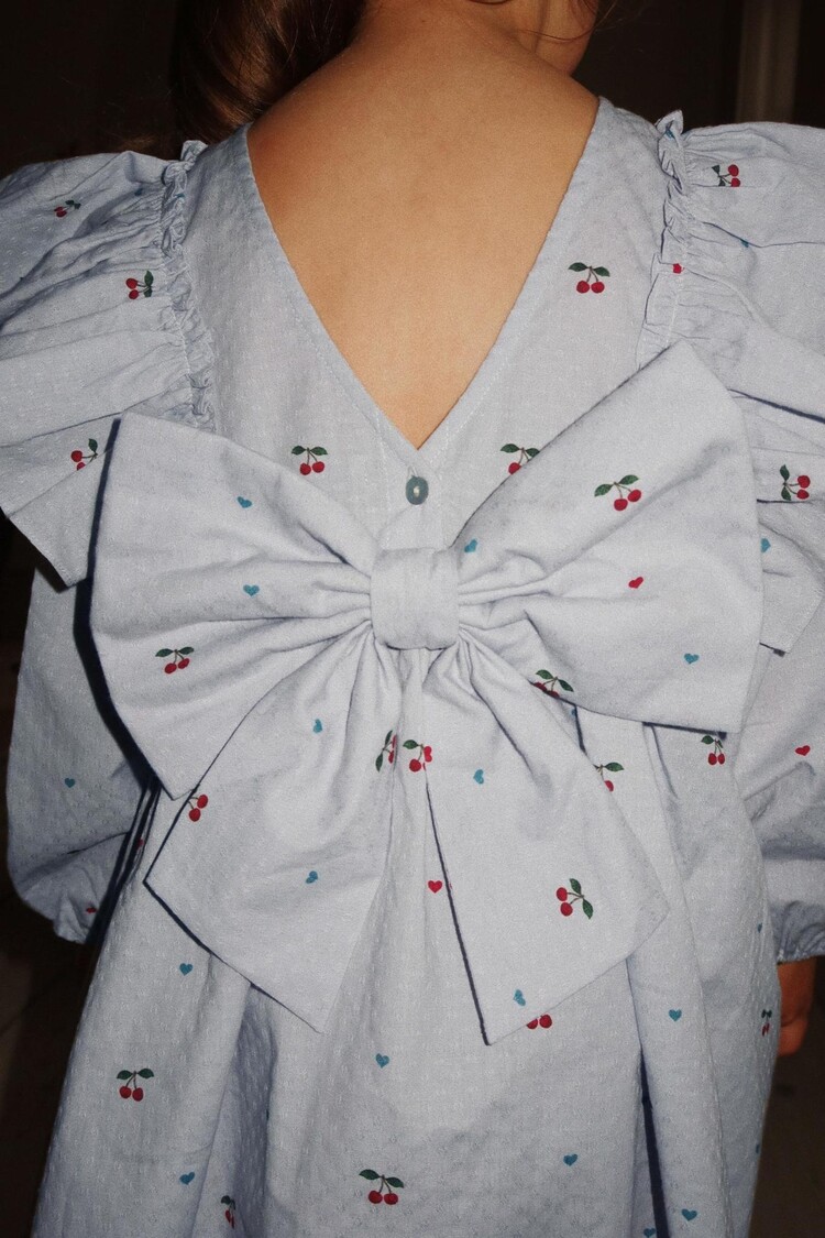 KONGES SLOJD Evia Cherry Bow Dress