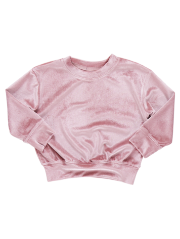 PINK CHICKEN Girls Velour Sweatshirt