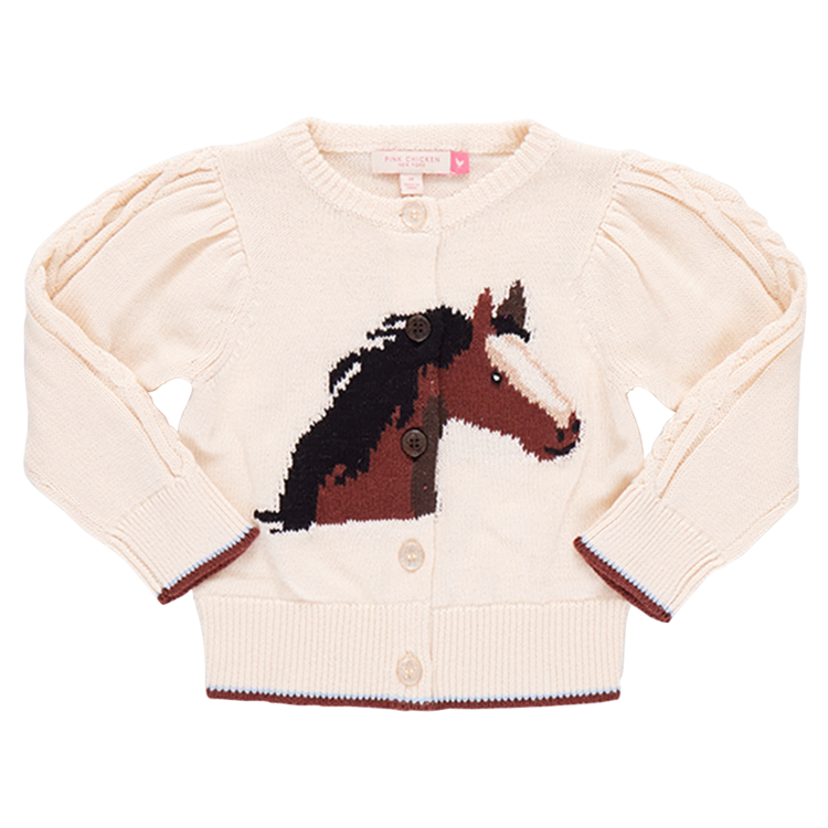 PINK CHICKEN Baby Cable Constance Sweater