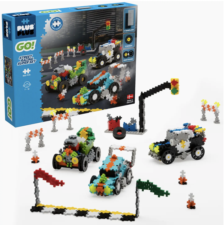 PLUS-PLUS Go! Street Racing Super Set