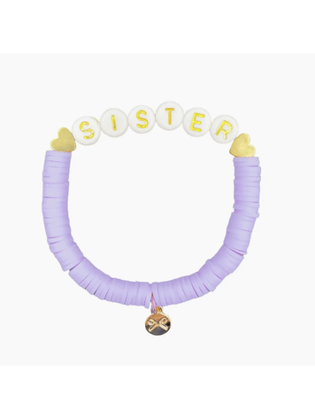 BITS & BOWS Sister Bracelet - Lavender