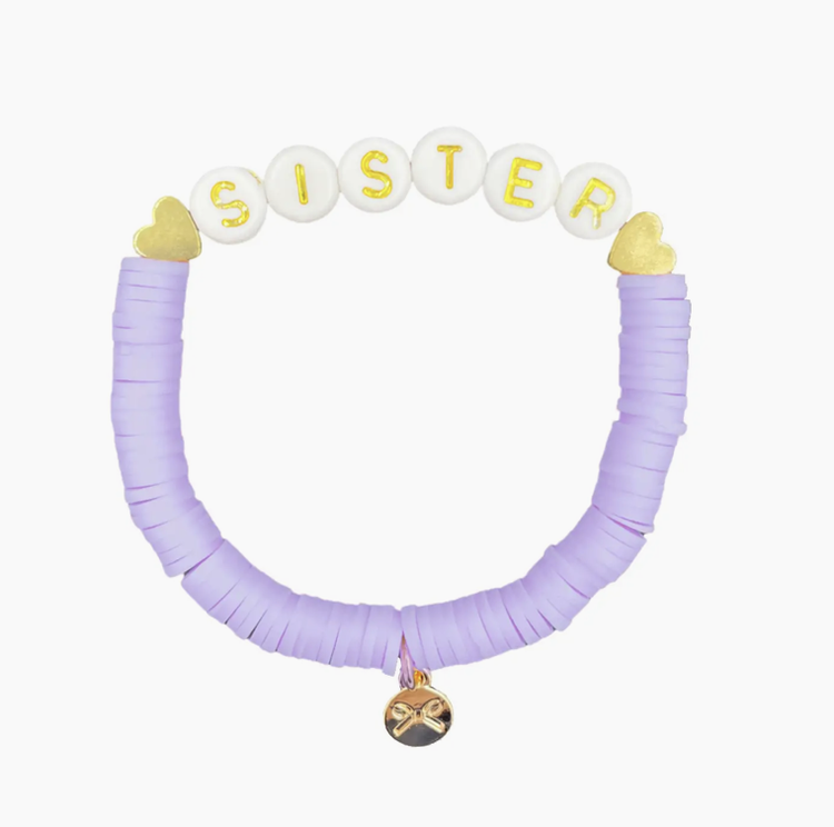 BITS & BOWS Sister Bracelet - Lavender
