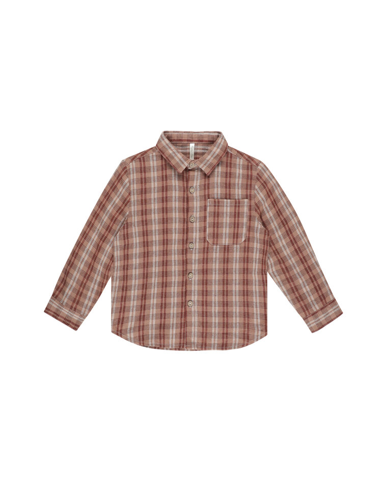 RYLEE AND CRU Plaid Collared Shirt