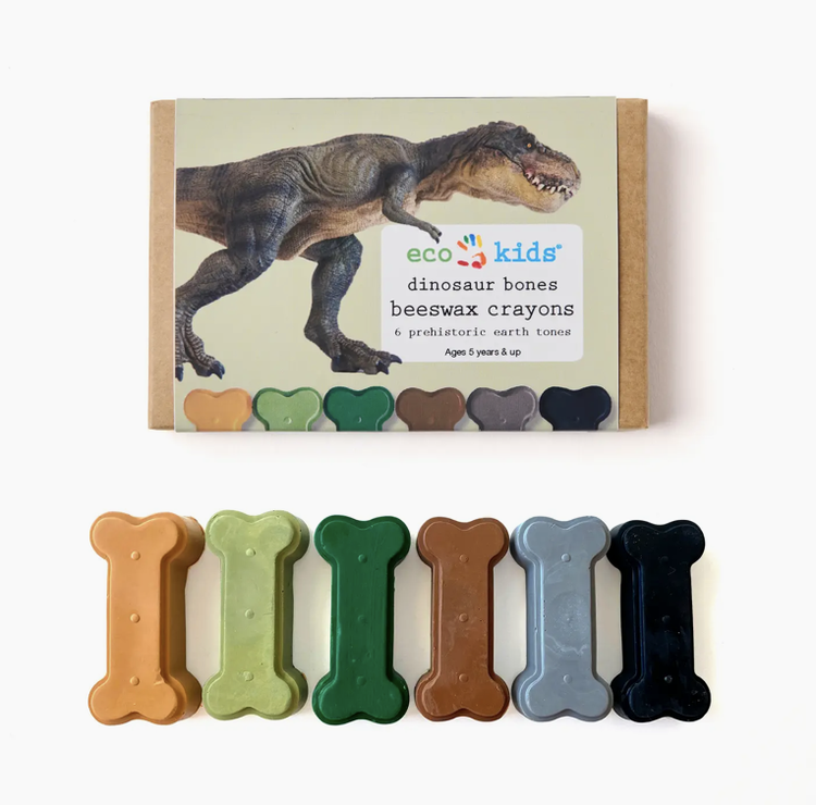 ECO-KIDS Dinosaur Bone Beeswax Crayons