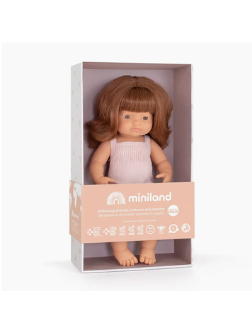 MINILAND EDUCATIONAL Colorful Doll - Redhead 15"