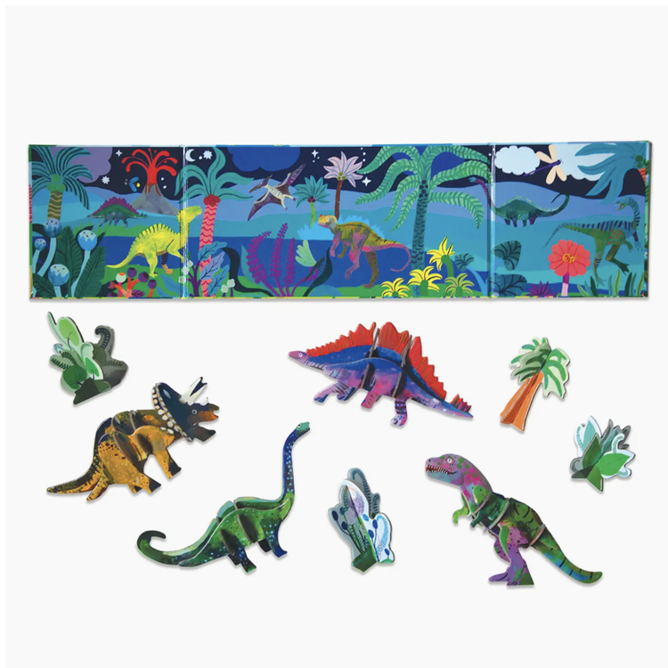 EEBOO Dino 3D Glow-in-the-Dark Set