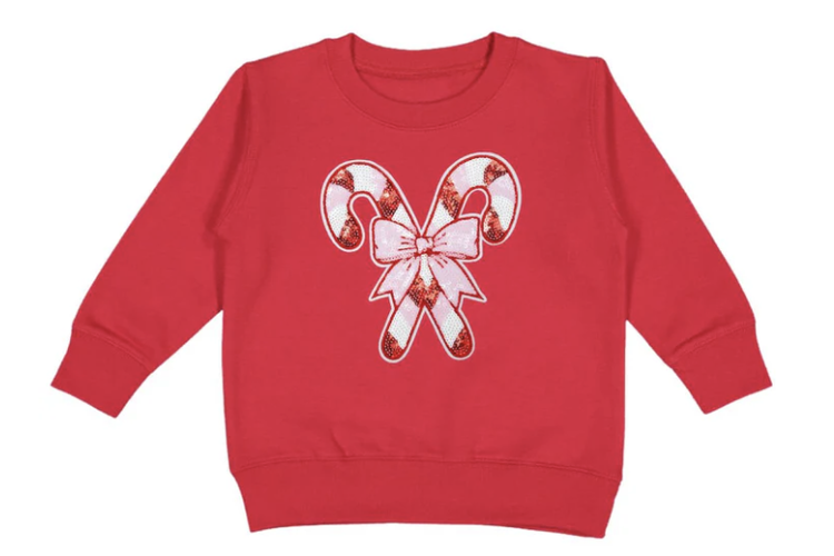 SWEET WINK Candy Cane Patch Sweatshirt