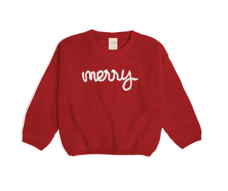 SWEET WINK Merry Christmas Yarn Sweater
