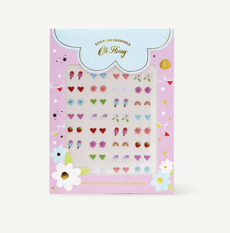 Oh Flossy Kids Stick-On Earrings