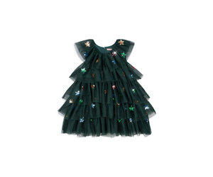 green emerald velvet dress Konges Sløjd Yvonne Fairy Dress in Vitamins