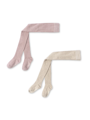KONGES SLOJD 2 Pack Glitter Baby Tights