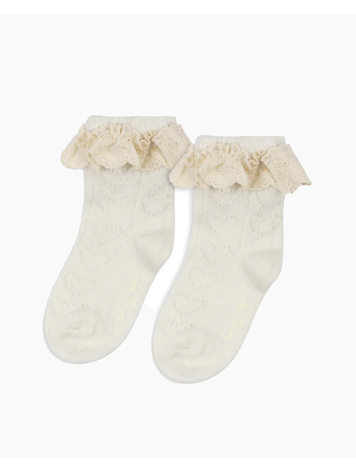 KONGES SLOJD Wool Pointelle Baby Socks