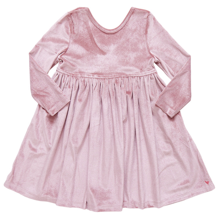 PINK CHICKEN Girls Velour Steph Dress