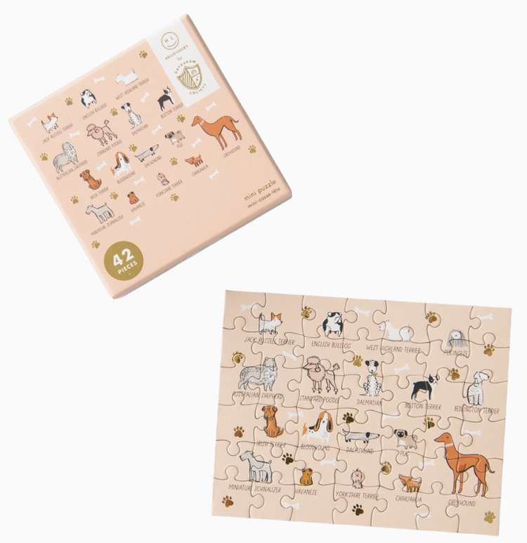 Jollity & Co. + Daydream Society Bow Wow Breeds Mini Puzzle